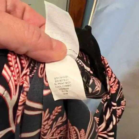 Banana Republic Print Midi Dress Size 8 - Picture 3 of 4